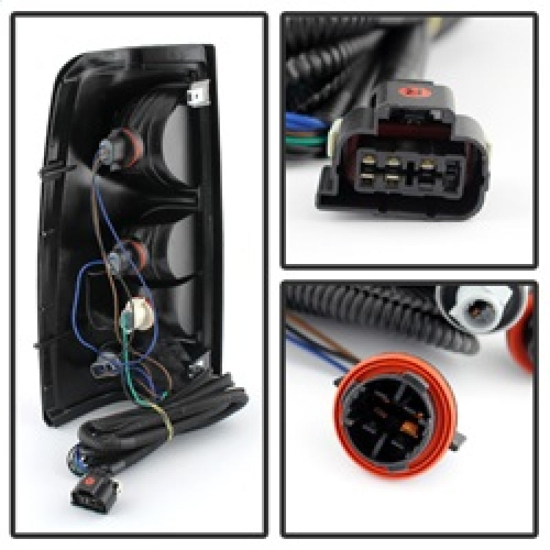 xTune Chevy Silverado 1500-2500-3500 03-06 OEM Style Tail Lights Red Clear ALT-JH-CS03-OE-RC