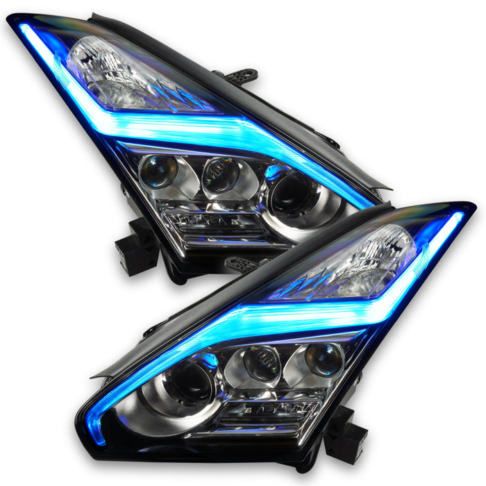 Oracle 15-21 Nissan GT-R RGB+W (Lightning Bolt) Headlight DRL Upgrade Kit - ColorSHIFT SEE WARRANTY