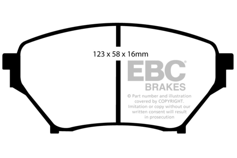 EBC 01-03 Mazda Miata MX5 1.8 (Sports Suspension) Redstuff Front Brake Pads