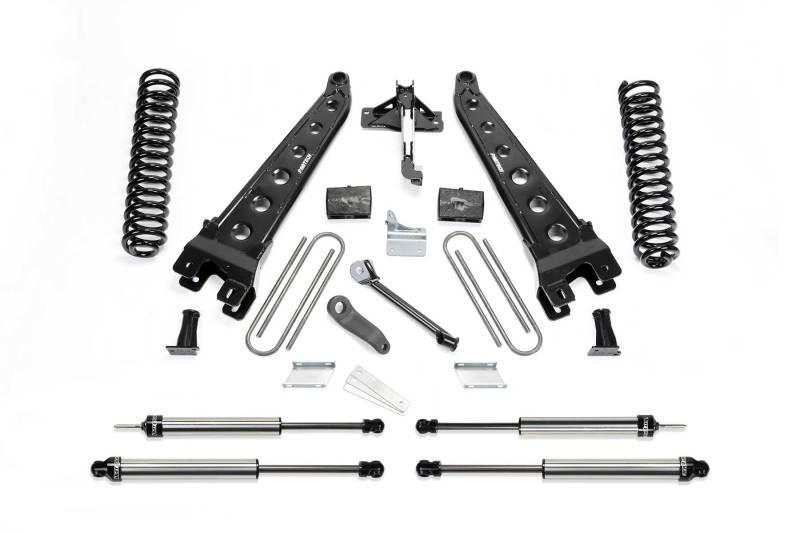 Fabtech 08-16 Ford F350/450 4WD 8 Lug 6in Rad Arm Sys w/Coils & Dlss Shks