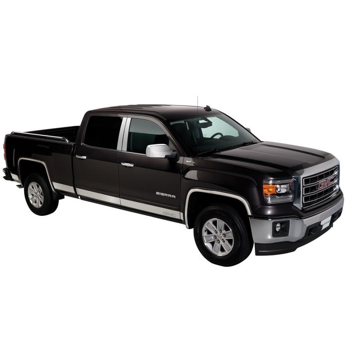 Putco 07-13 GMC Sierra Extended Cab 8ft Long Box - 6in Wide - 12pcs - SS Rocker Panels