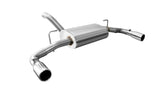 Corsa 2018-2025 Jeep Wrangler JL 2.5in Dual Rear Exit Polished Tips Touring Axle-Back Exhaust