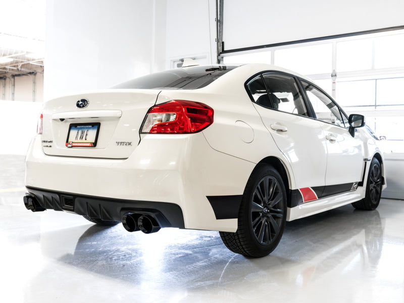 AWE Tuning Subaru WRX/STI VA/GV Sedan Track Edition Exhaust - Diamond Black Tips (102mm)