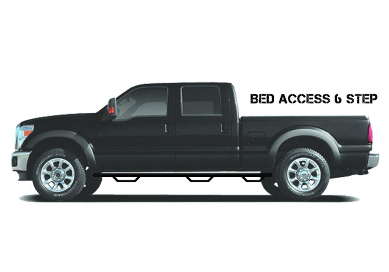 N-Fab Nerf Step 09-14 Ford F-150/Raptor/Lobo SuperCrew 5.5ft Bed - Gloss Black - Bed Access - 3in