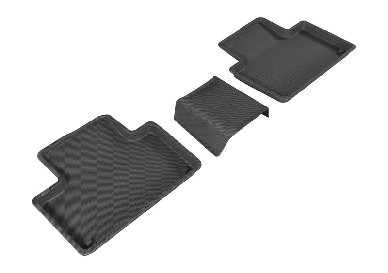 3D MAXpider 2015-2019 Volvo XC90 Kagu 2nd Row Floormats - Black