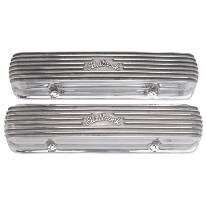 Edelbrock Valve Cover Classic Series Pontiac 1962-1979 301-455 CI V8 Polshed