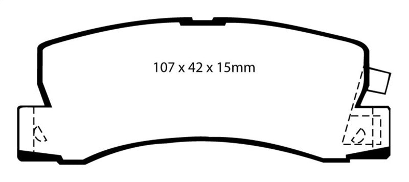 EBC 99-01 Lexus RX300 3.0 2WD Greenstuff Rear Brake Pads