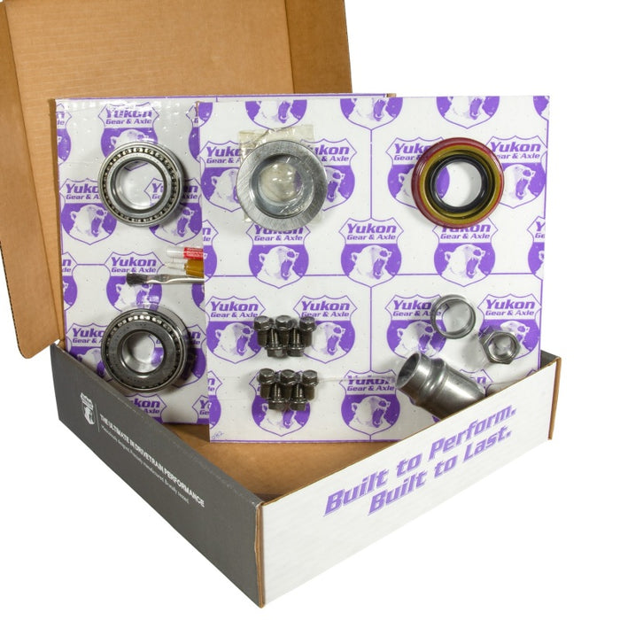 Yukon 8.2in GM 3.73 Rear Ring & Pinion Install Kit 28 Spline Positraction 2.25in Axle Bearings