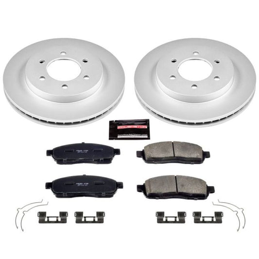 Power Stop 04-08 Ford F-150 Front Z17 Evolution Geomet Coated Brake Kit