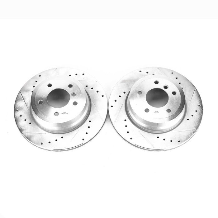 Power Stop 08-13 BMW 135i Rear Evolution Drilled & Slotted Rotors - Pair