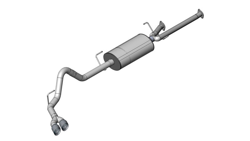 Corsa 09-10 Toyota Tundra Double Cab/Crew Max 5.7L V8 Polished Sport Cat-Back Exhaust