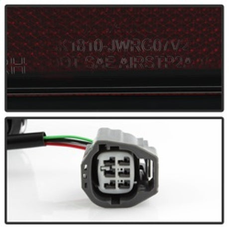 Spyder 07-16 Jeep Wrangler Version 2 Light Bar LED Tail Lights - Smoke (ALT-YD-JWA07V2-LBLED-BSM)
