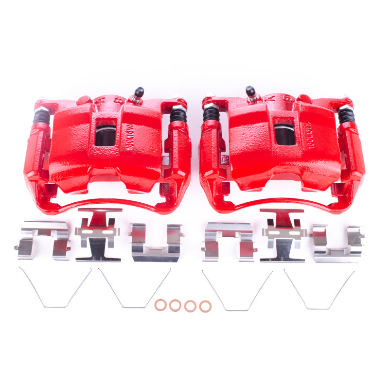 Power Stop 06-11 Acura CSX Front Red Calipers w/Brackets - Pair