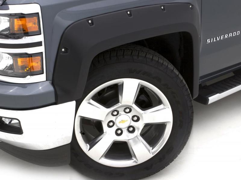 Lund 10-17 Dodge Ram 2500 RX-Rivet Style Smooth Elite Series Fender Flares - Black (2 Pc.)