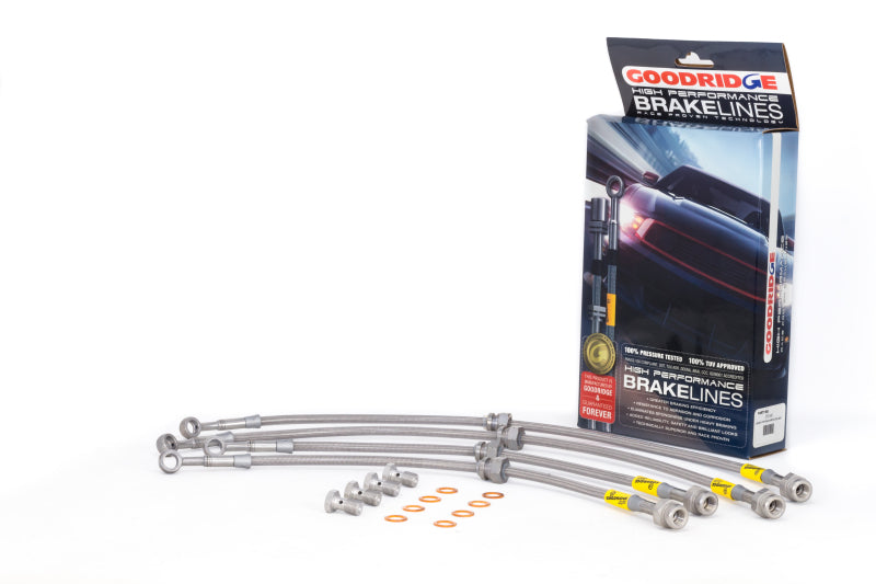 Goodridge 01-03 Mazda Protege 5 / 01-03 Protege (Rear Disc - Inc MP-3/MazdaSpeed) SS Brake Line Kit