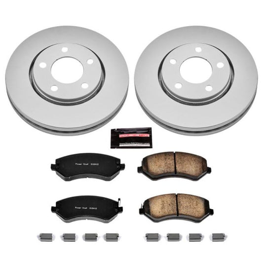 Power Stop 03-07 Chrysler Town & Country Front Z17 Evolution Geomet Coated Brake Kit