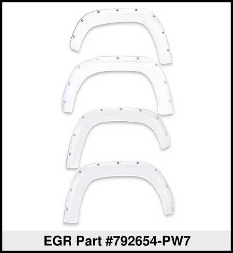 EGR 09+ Dodge Ram LD Bolt-On Look Color Match Fender Flares - Set - Bright White