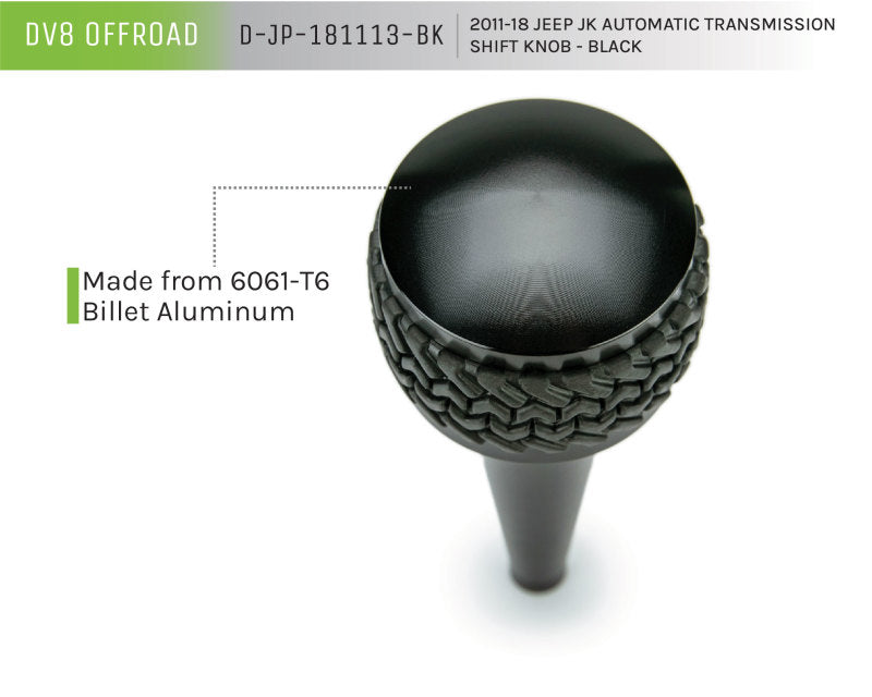 DV8 Offroad 2011-2018 Jeep JK Shift Knob Automatic Black