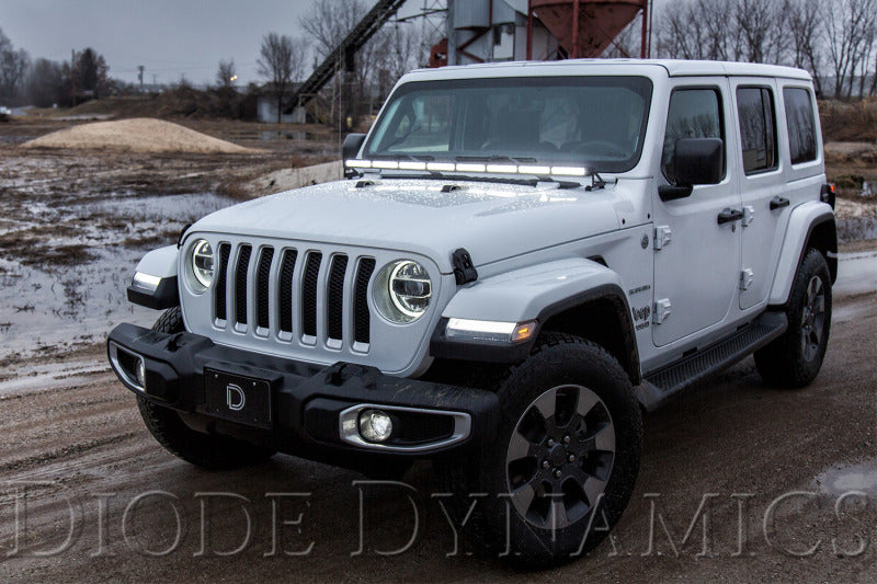 Diode Dynamics 18-21 Jeep JL Wrangler/Gladiator Hood Bracket Kit