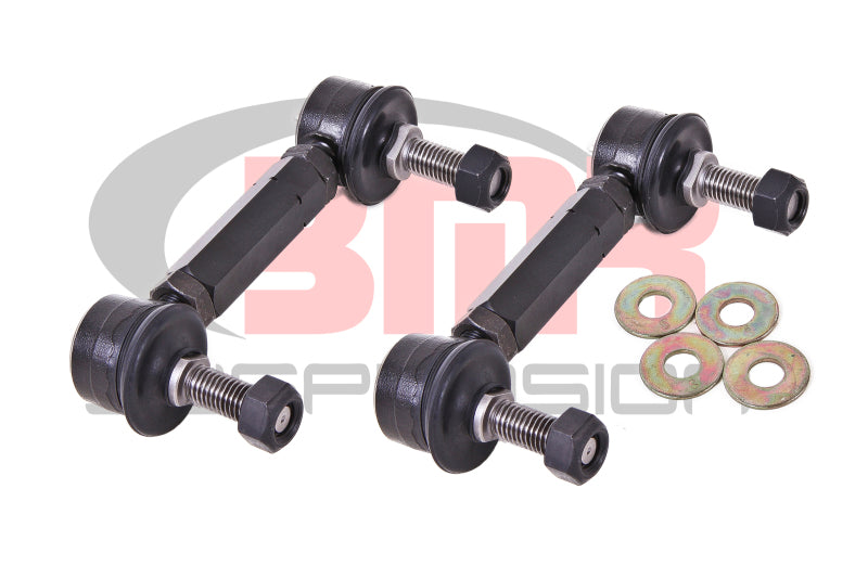 BMR 15-17 S550 Mustang Rear Sway Bar End Link Kit - Black BMR Suspension
