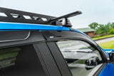 AVS 05-15 Toyota Tacoma Double Cab Ventvisor Low Profile Window Deflectors 4pc - Matte Black