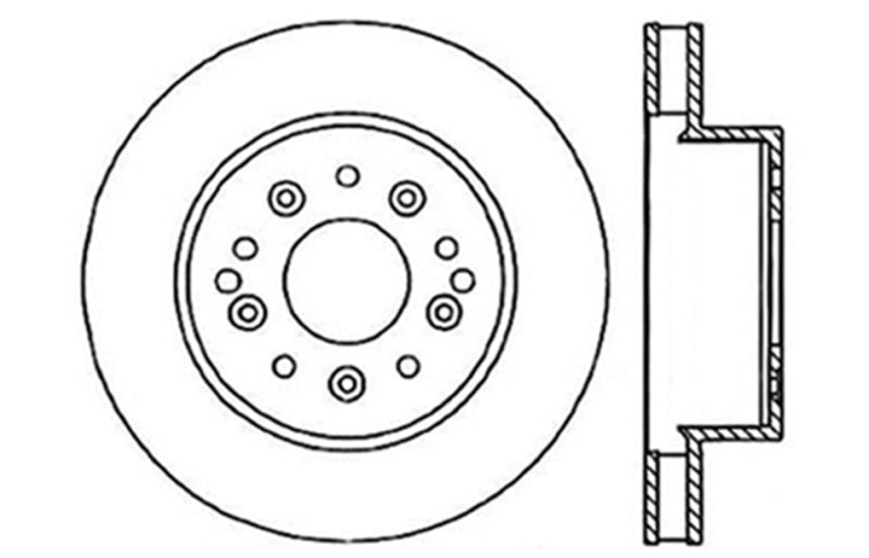 StopTech Slotted & Drilled Sport Brake Rotor