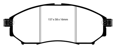 EBC 06-09 Infiniti FX35 3.5 Greenstuff Front Brake Pads