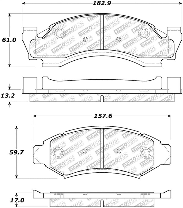 StopTech Street Select Brake Pads - Front