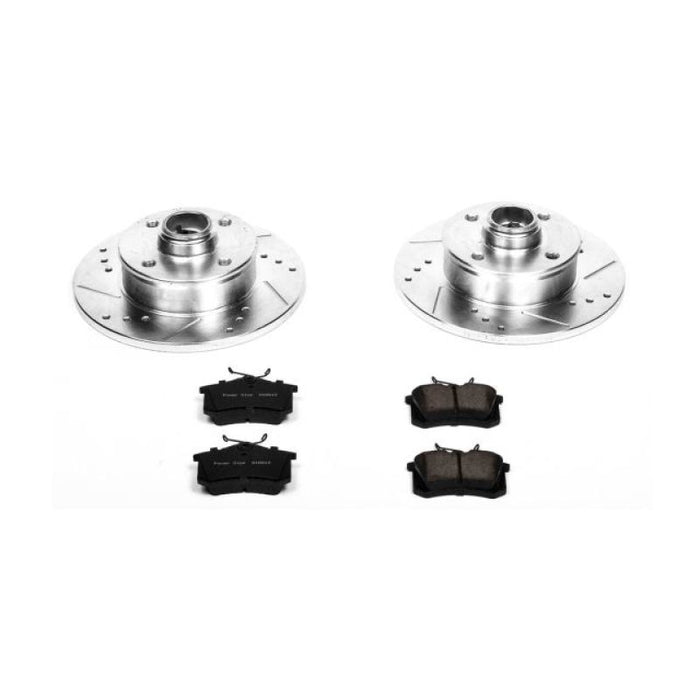 Power Stop 90-92 Volkswagen Corrado Rear Z23 Evolution Sport Brake Kit