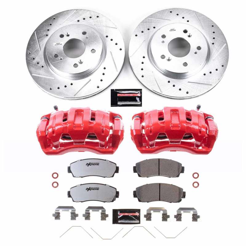 Power Stop 12-15 Honda Crosstour Front Z26 Street Kit w/Calipers