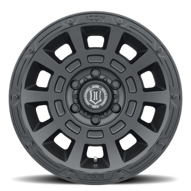 ICON Thrust 17x8.5 6x135 6mm Offset 5in BS Satin Black Wheel