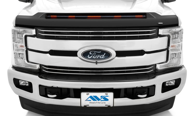 AVS 17-22 Ford F-250/F-350/F-450/F-550 Super Duty Low Profile Aeroskin Lightshield Pro - Black