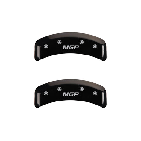 MGP 4 Caliper Covers Engraved Front & Rear MGP Black Finish Silver Char 1988 Chevrolet Corvette