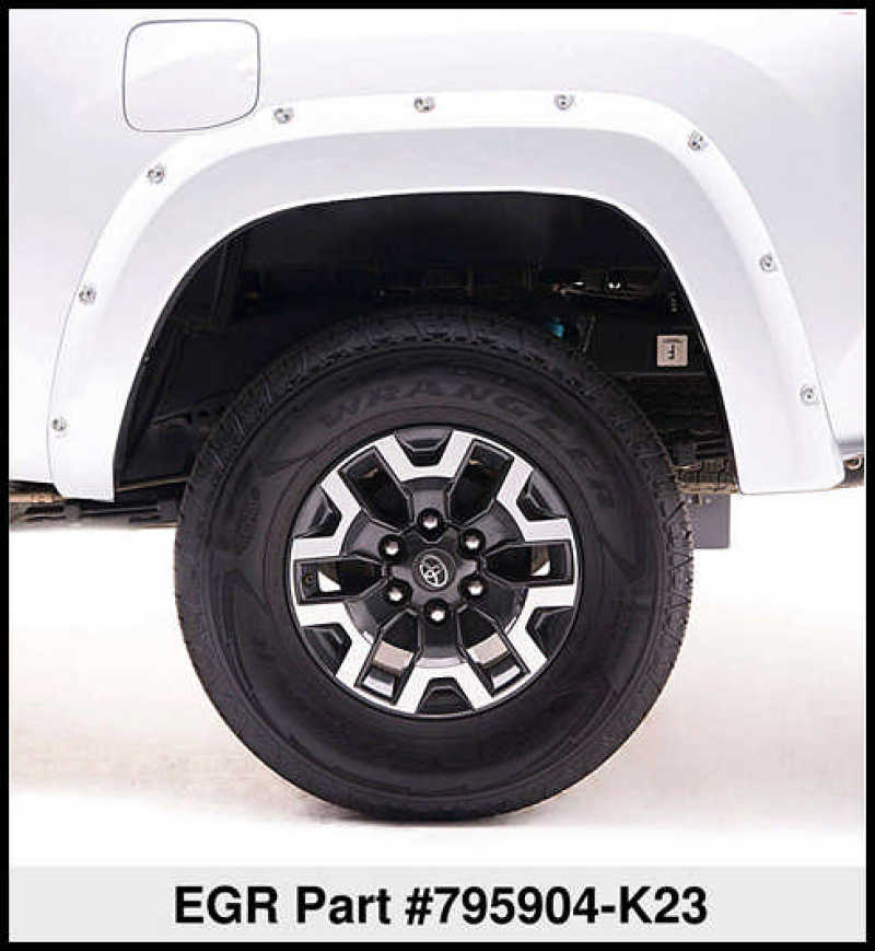 EGR 16+ Nissan Titan XD Bolt-On Look Color Match Fender Flares - Set - Liquid Platinum Metallic