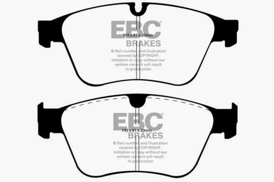 EBC 06-11 Mercedes-Benz M-Class (ML) ML63 AMG 6.2 Yellowstuff Front Brake Pads