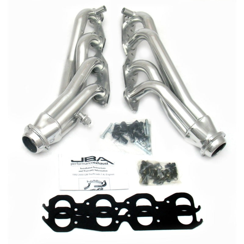 JBA 96-00 GM Truck 7.4L Vortec w/EGR & A.I.R. 1-3/4in Primary Silver Ctd Cat4Ward Header