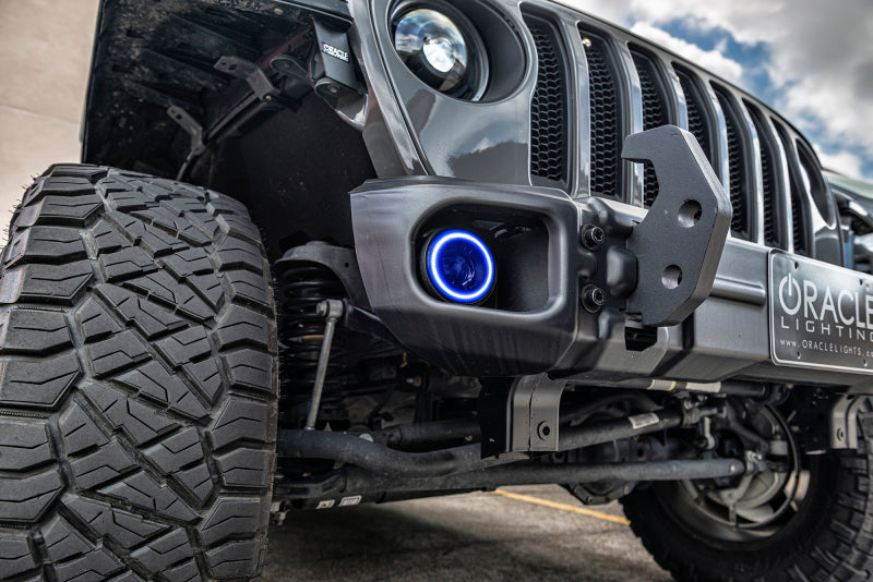 Oracle Jeep Wrangler JL/Gladiator JT Sport High Performance W LED Fog Lights - Blue SEE WARRANTY