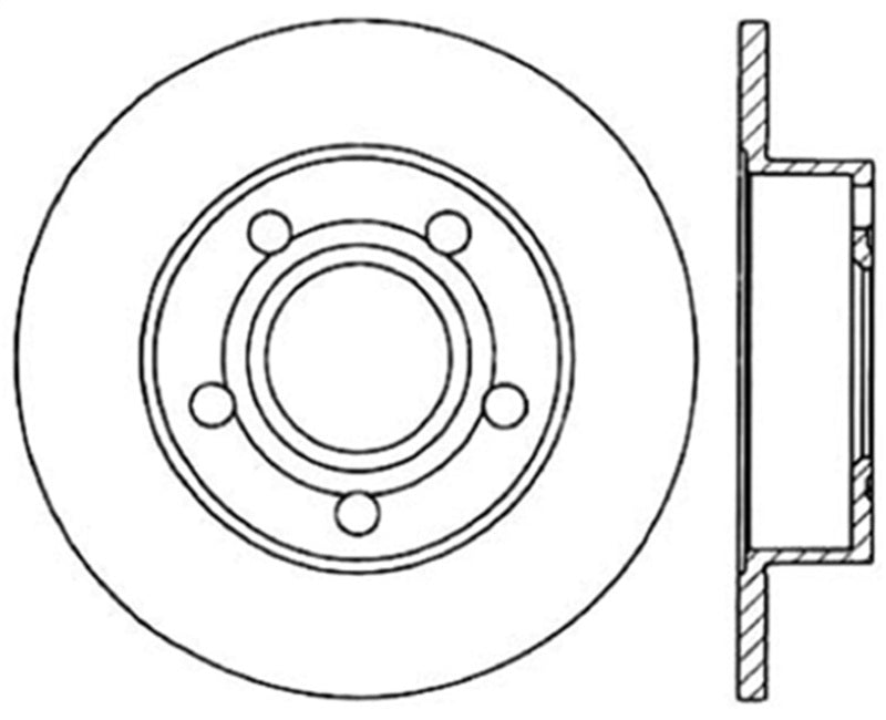 StopTech 96-01 Audi A4 Quattro / 12/98-05 VW Passat Right Rear Drilled Rotor