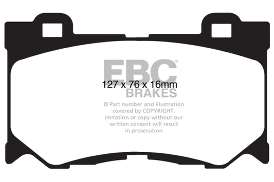 EBC 08-15 Infiniti G37 3.7 Bluestuff Front Brake Pads