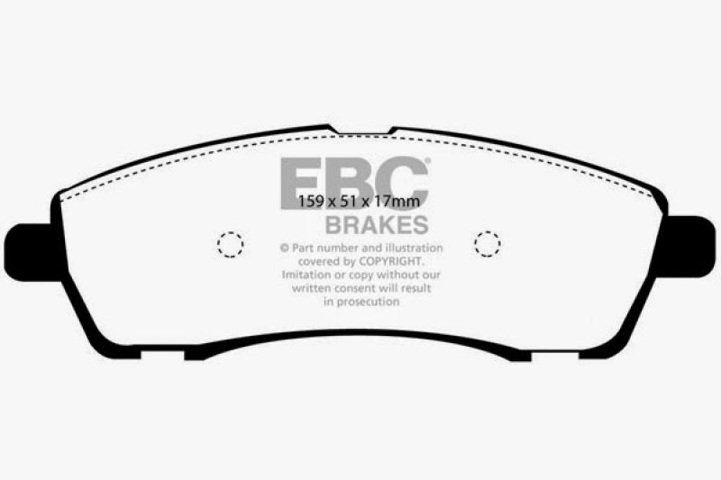 EBC 00-02 Ford Excursion 5.4 2WD Ultimax2 Rear Brake Pads