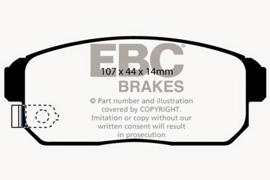 EBC 02-03 Infiniti G20 2.0 Greenstuff Rear Brake Pads