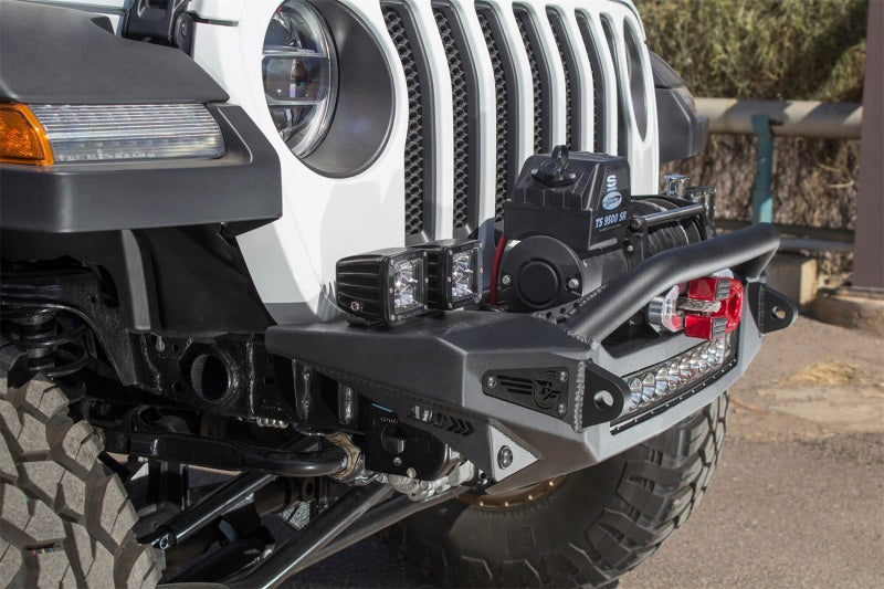 Addictive Desert Designs 2018 Jeep Wrangler JL Rock Fighter Front Bumper w/ Low Profile Top Hoop