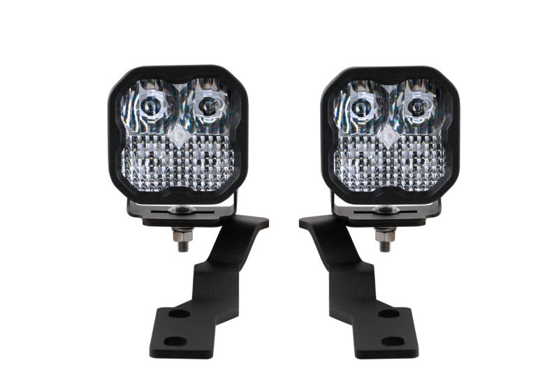 Diode Dynamics 16-21 Toyota Tacoma Pro SS3 LED Ditch Light Kit - White Combo