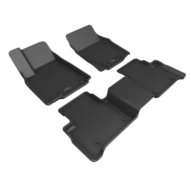 3D Maxpider 22-23 Jeep Grand Cherokee Kagu Floor Mat- Black R1 R2 R3