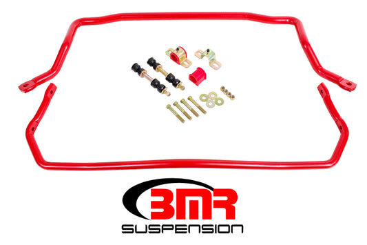 BMR 78-87 G-Body Front & Rear Sway Bar Kit w/ Bushings - Red