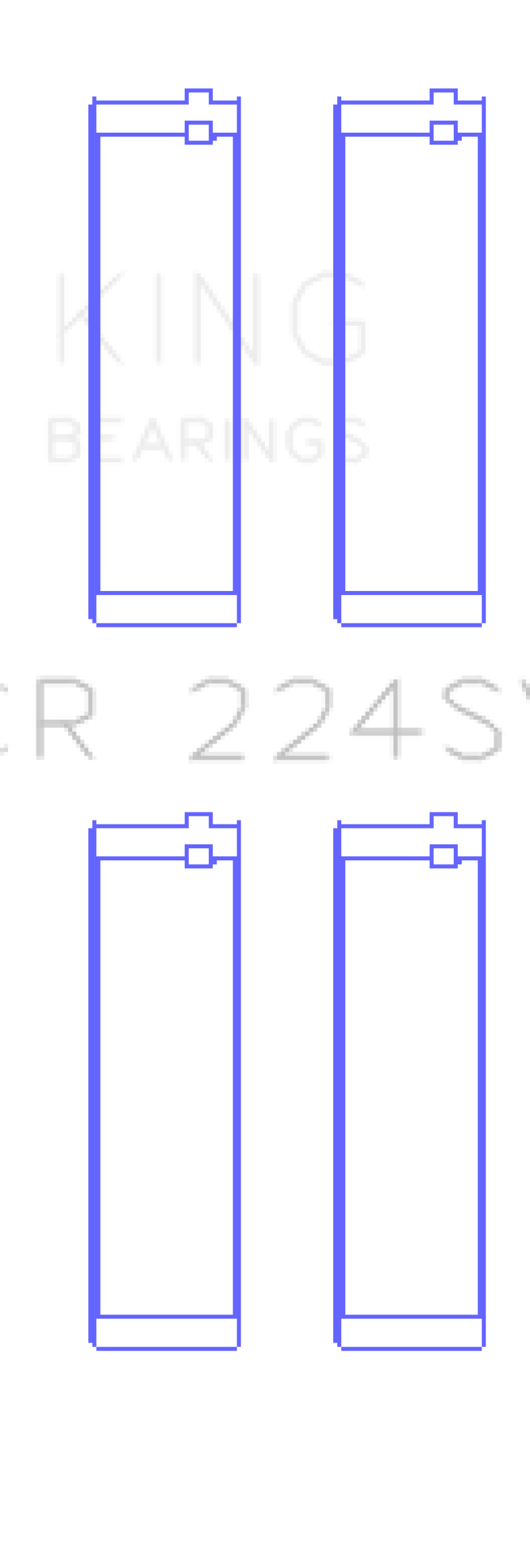 King Engine Bearings BMW S65B40A/S85B50A Connecting Rod Bearing Set - Size +0.25mm