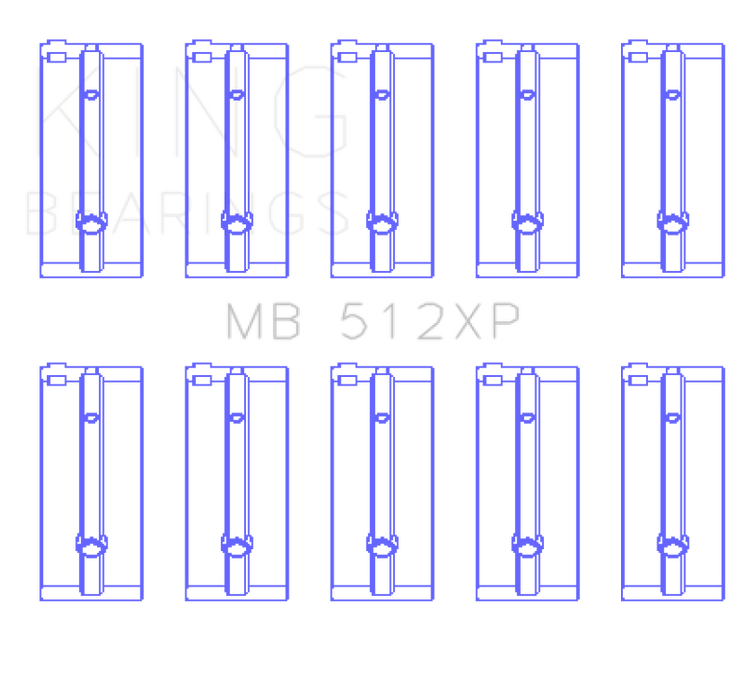 King Ford BDA - European (Size STD) Performance Main Bearing Set