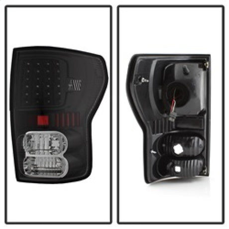 xTune Toyota Tundra 07-13 LED Tail Lights Black ALT-ON-TTU07-LED-BK