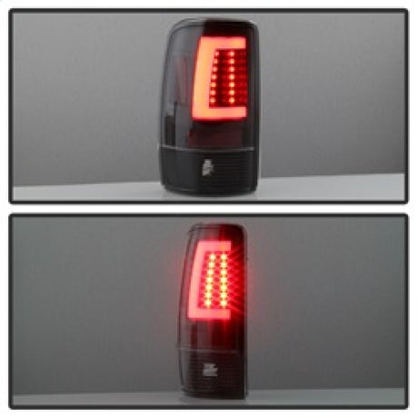 Spyder 00-06 GMC Yukon/Yukon XL V2 Light Bar LED Tail Lights - Black (ALT-YD-CD00V2-LBLED-BK)