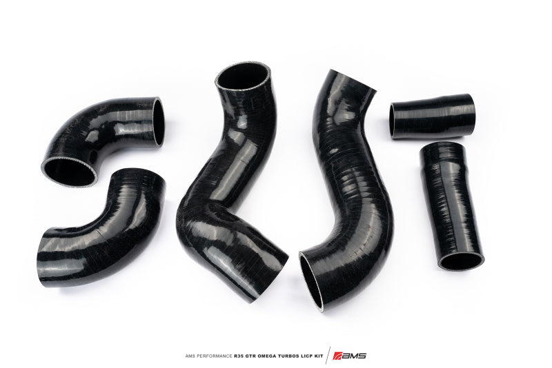 AMS Performance 2009+ Nissan R35 GTR Omega Turbo Kit 3in Lower Intercooler Pipes (Omega 9 &amp; 14)